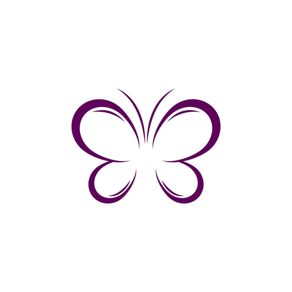 bellezza farfalla logo modello vettore icona