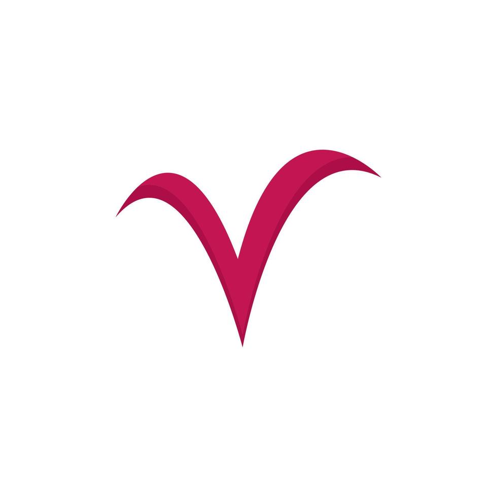 v lettera logo modello vettore illustrazione