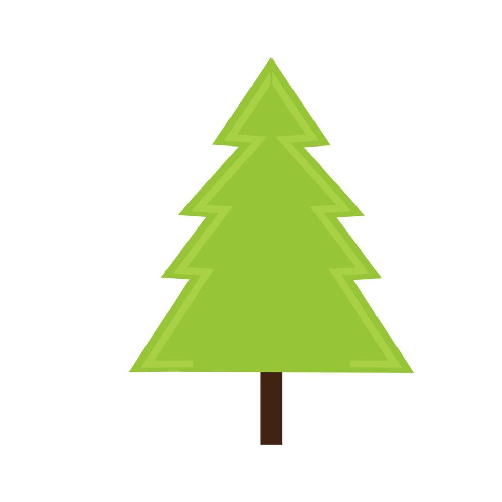 vettore illustrazione di un' abete albero per Natale