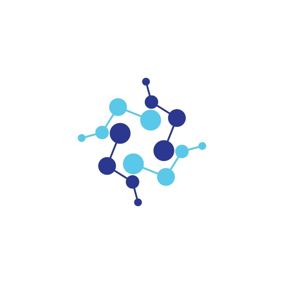 icona di vettore del modello di logo della molecola