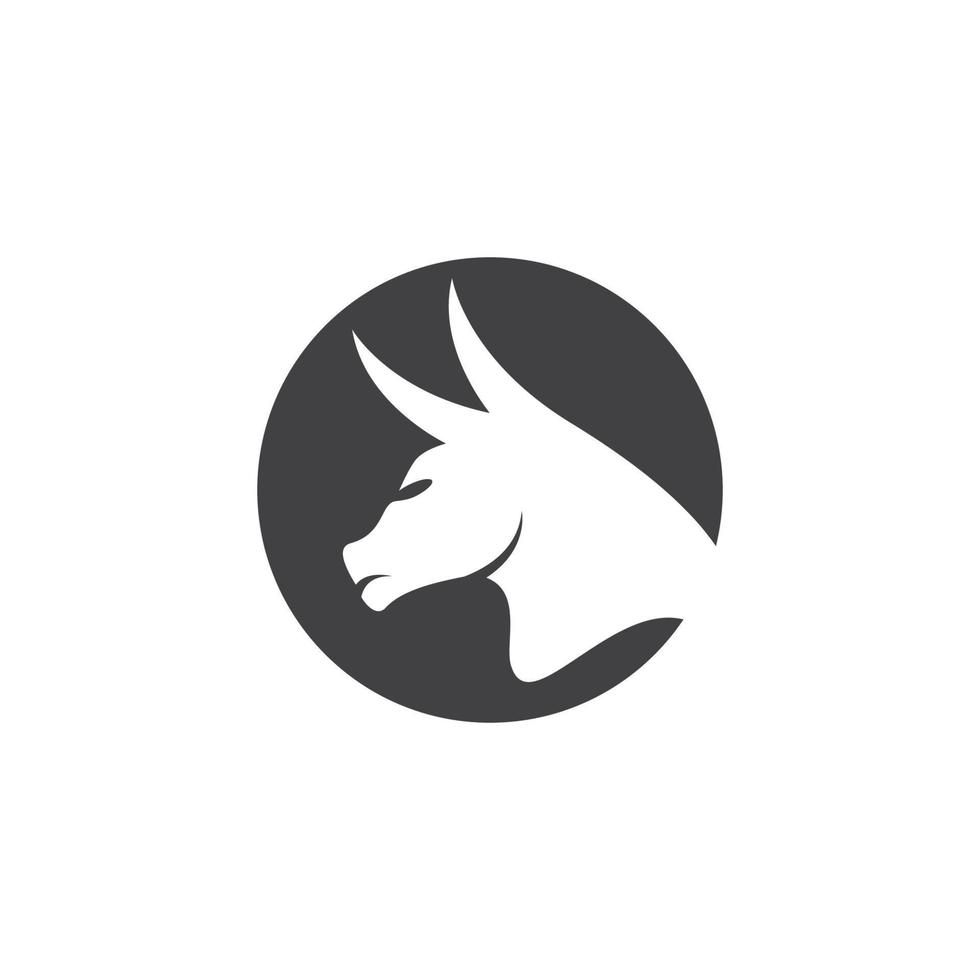 immagini del logo testa di toro vettore