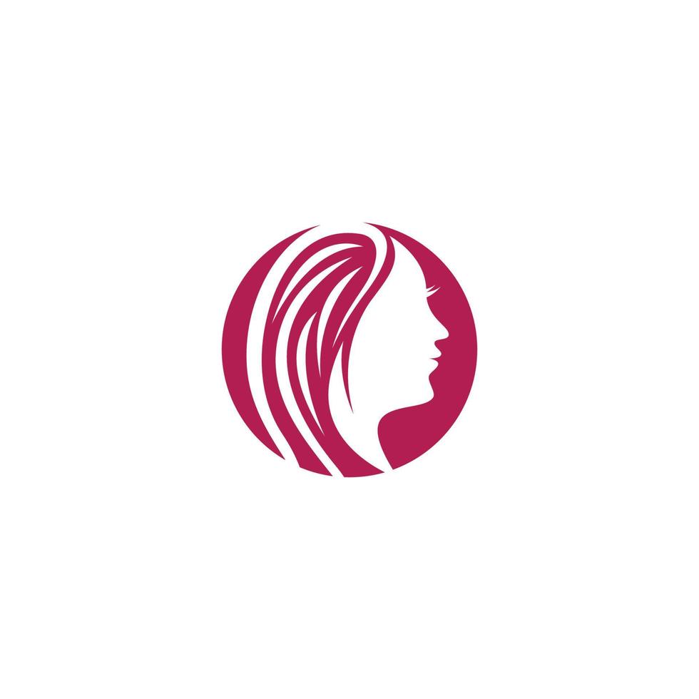 capelli salone logo modello vettore icona illustrazione