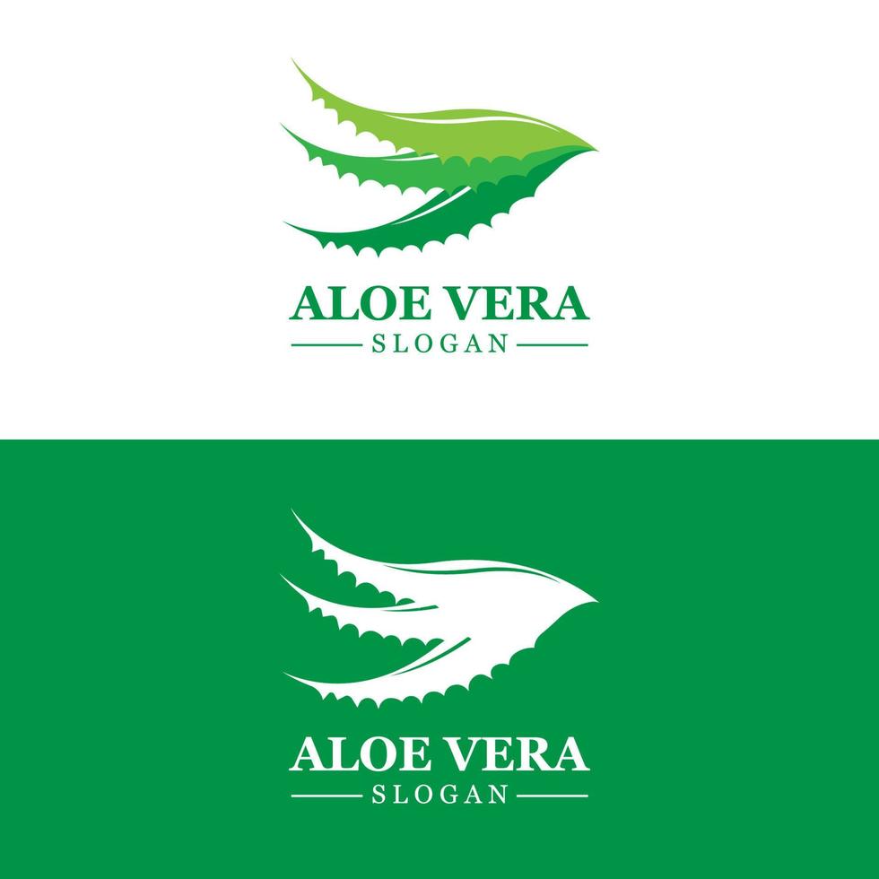 aloe Vera logo, Salute foglia vettore, design adatto per bellezza salone, biologico raccolta differenziata, pelle Salute foglia vettore