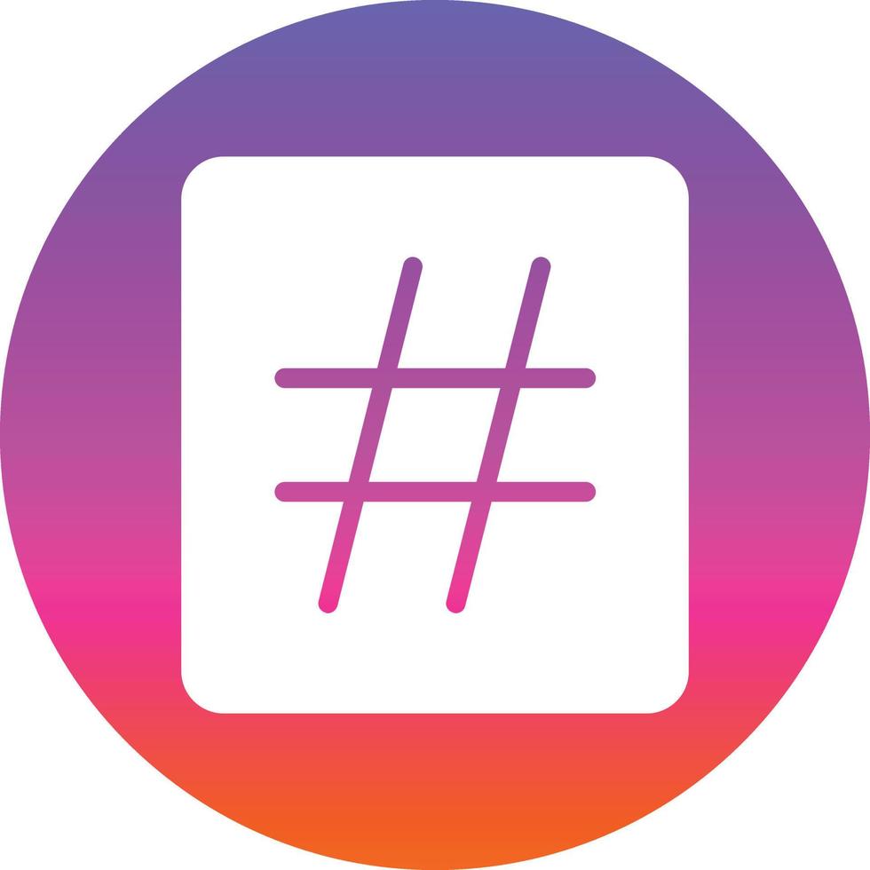 hashtag vettore icona design