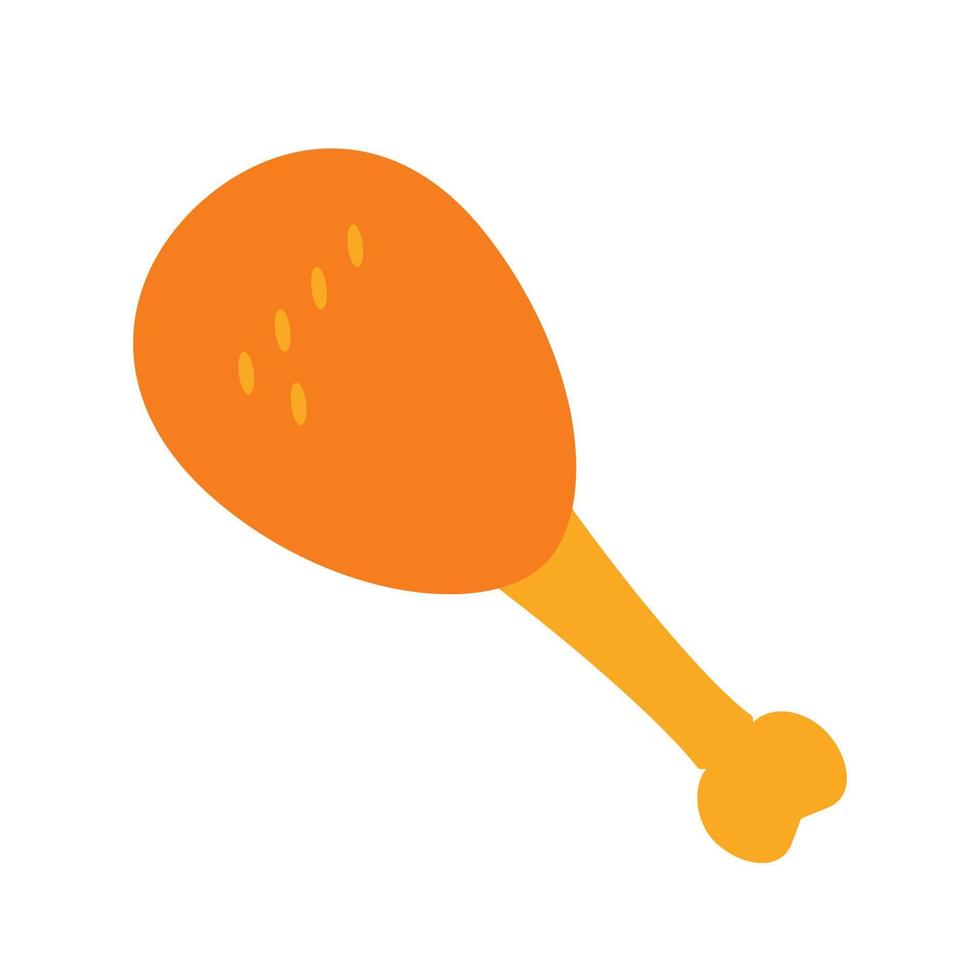 dolci confetteria fritte pollo vettore illustrazione icona
