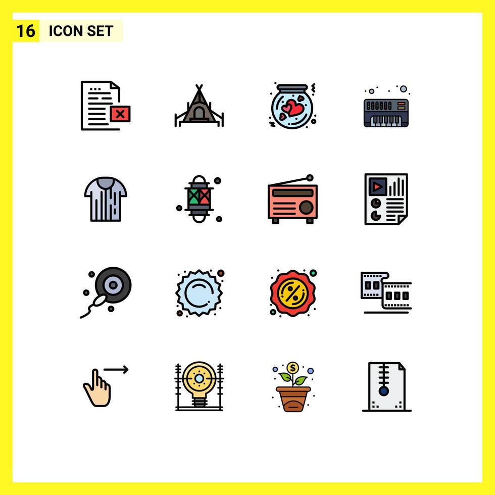 16 creativo icone moderno segni e simboli di camicia elettronico bottiglia analogico parsimonia modificabile creativo vettore design elementi