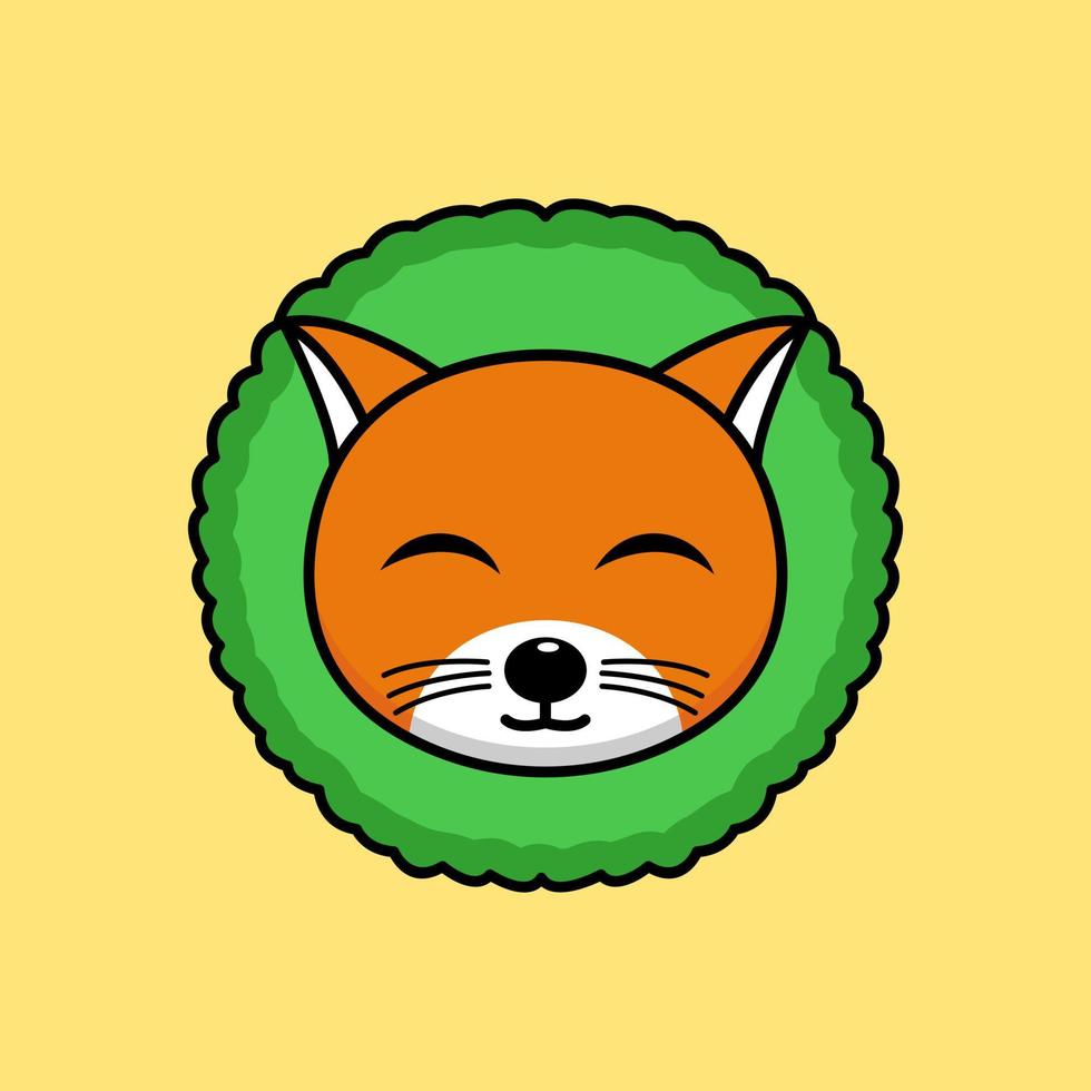 carino arancia gatto personaggio premio vettore illustrazione