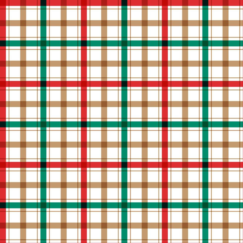 carino allegro Natale albero rosso verde Natale albero linea banda a strisce linea maglia griglia scacchi plaid tartan bufalo Scott percalle sfondo senza soluzione di continuità modello per Natale Festival festa vettore