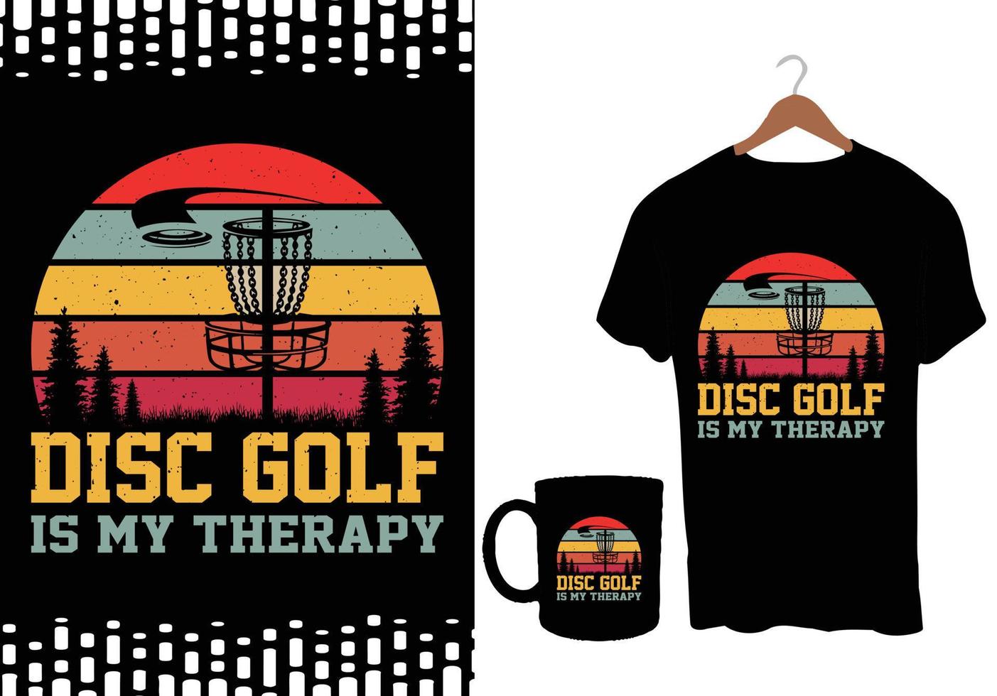 disco golf vettore magliette design