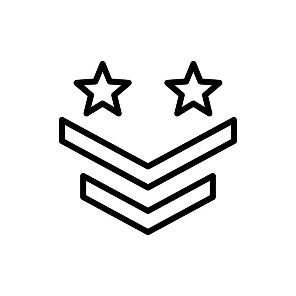 militare rango icona simbolo design modelli vettore
