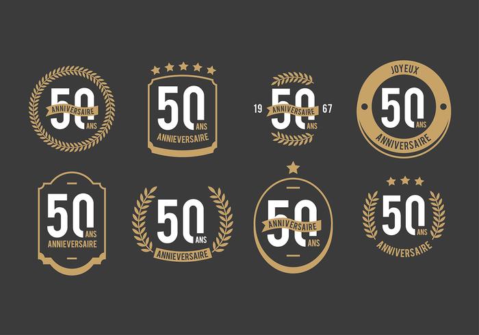 vettori 50 ° anniversari gratis