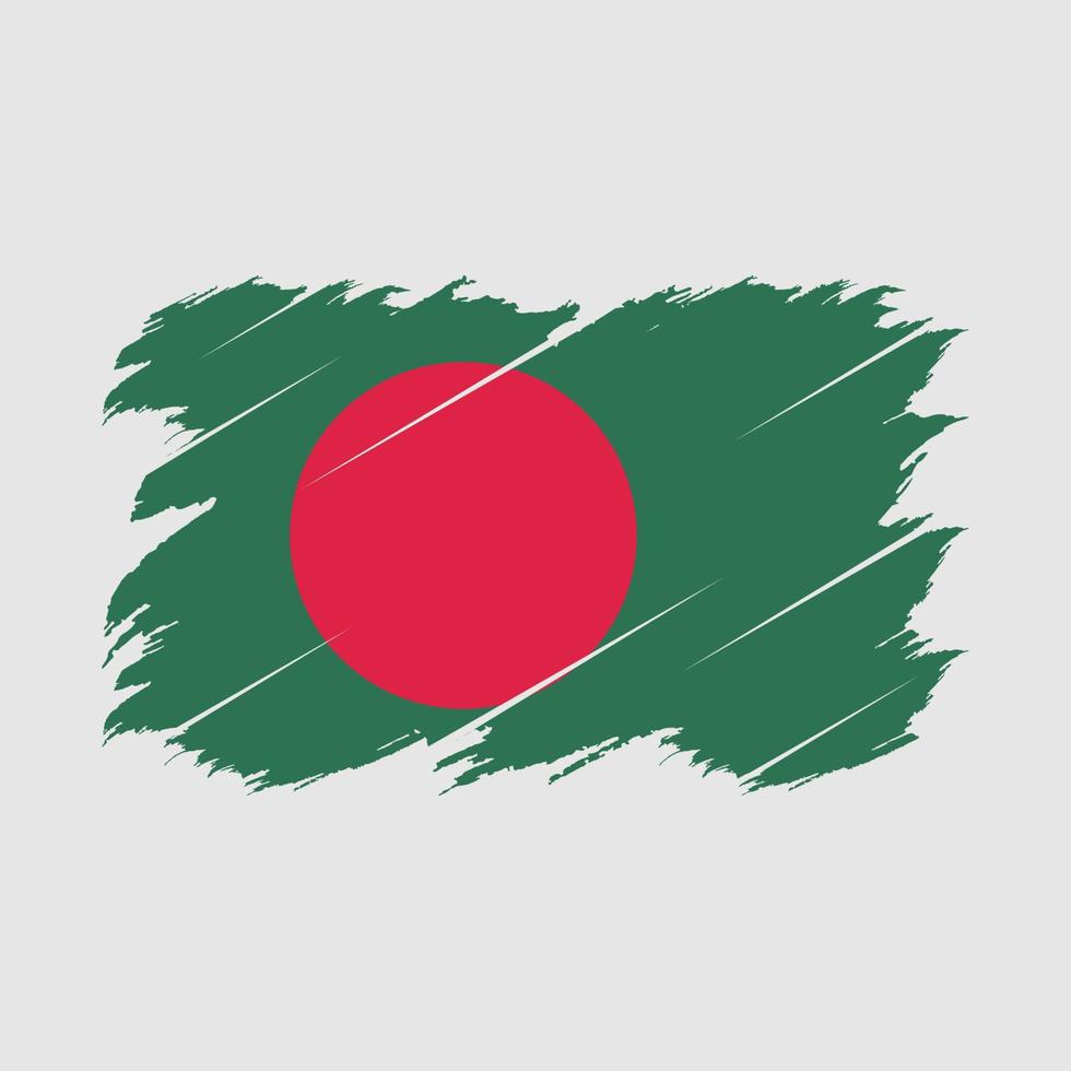 pennello bandiera bangladesh vettore