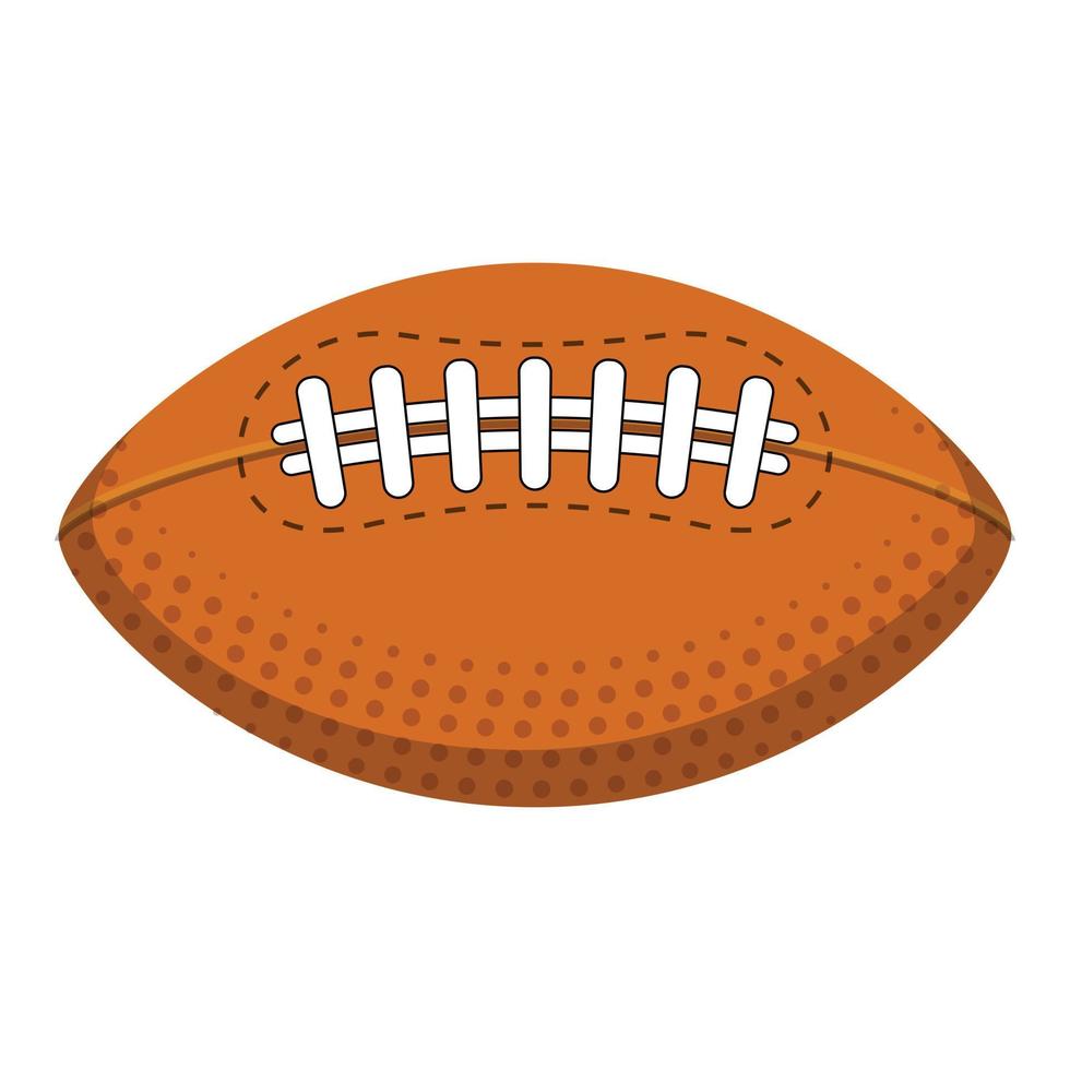 gioco palla icona cartone animato vettore. americano calcio vettore