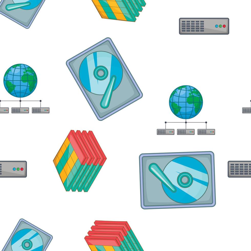 modello di riparazione del computer, stile cartone animato vettore