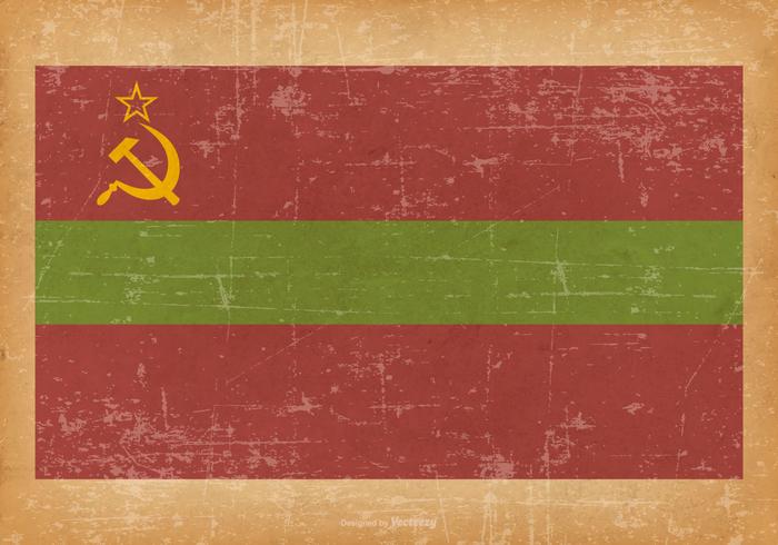 Bandiera del grunge della Transnistria vettore