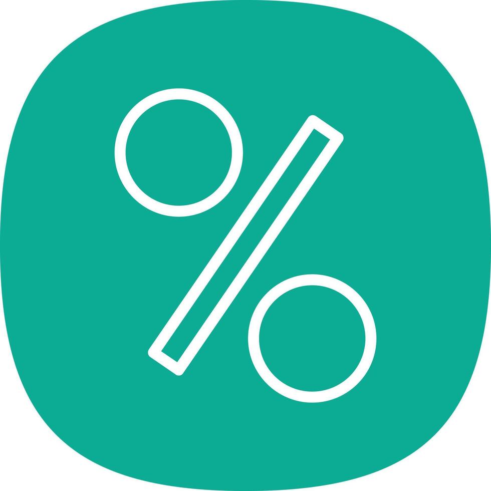 percentuale vettore icona design