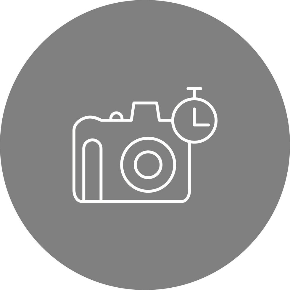 unico Timer su telecamera vettore icona
