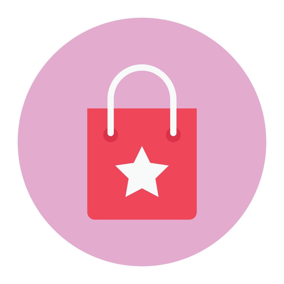 shopping Borsa vettore illustrazione su un' sfondo.premio qualità simboli.vettore icone per concetto e grafico design.