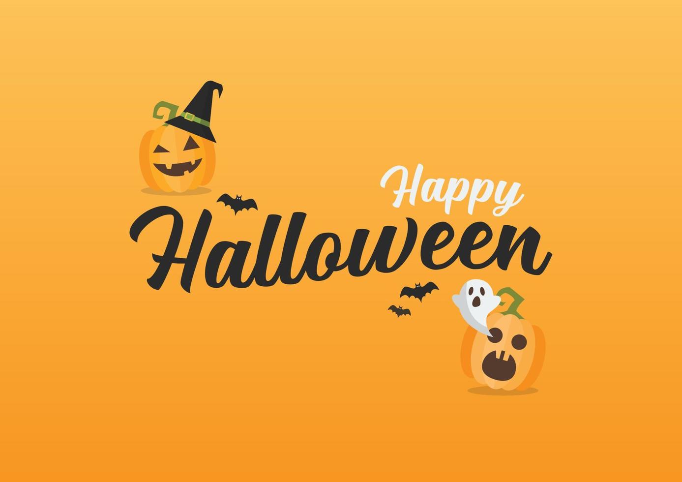 contento Halloween vettore lettering