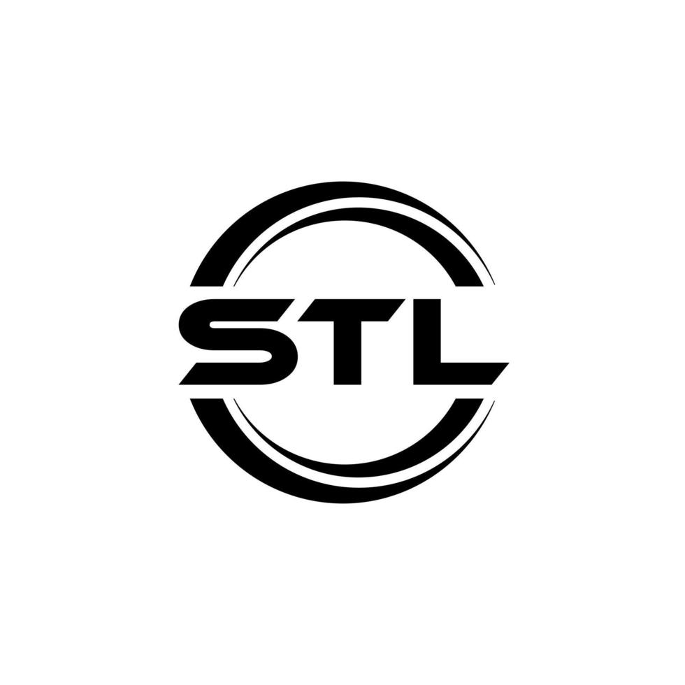 stl lettera logo design nel illustrazione. vettore logo, calligrafia disegni per logo, manifesto, invito, eccetera.