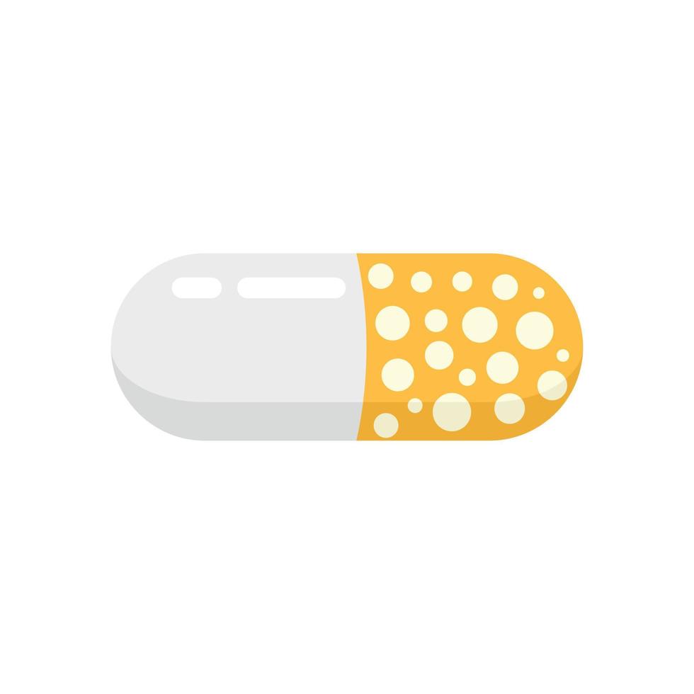 tavoletta pillola icona piatto isolato vettore