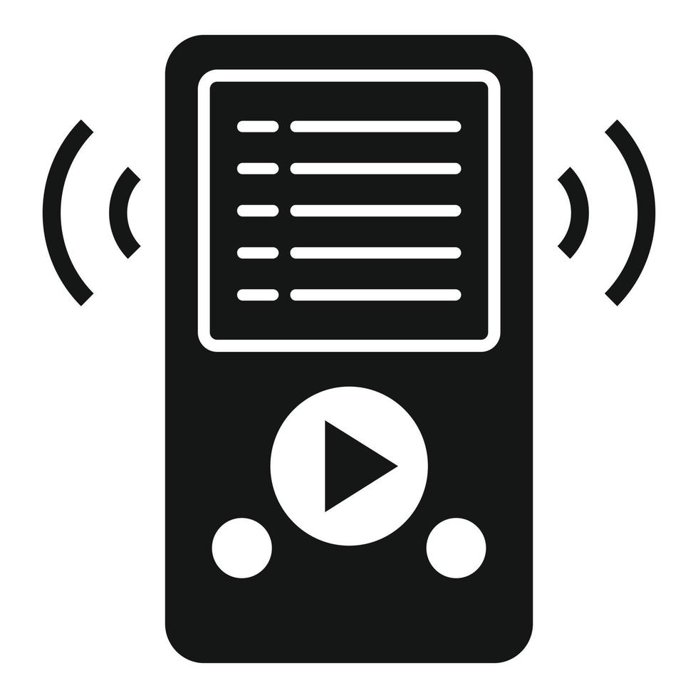 musica giocatore elenco di riproduzione icona semplice vettore. canzone elenco App vettore