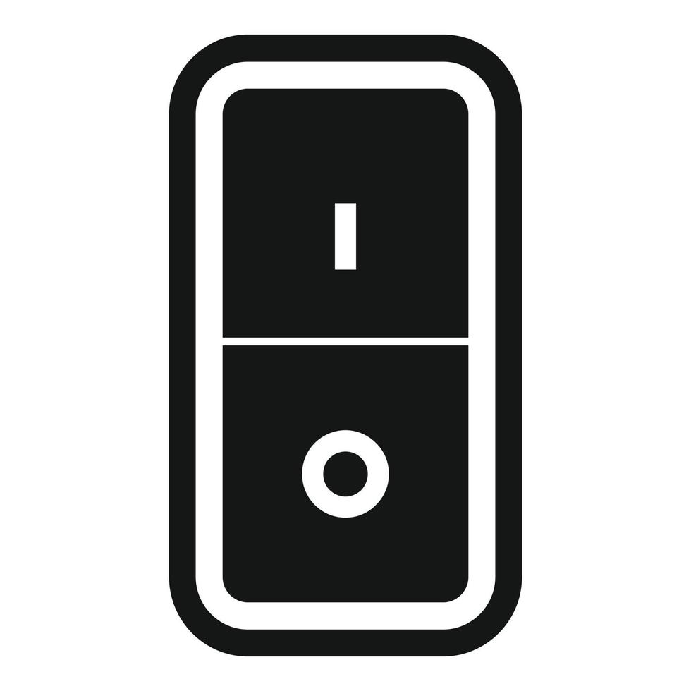 circuito interruttore icona semplice vettore. elettrico scatola vettore