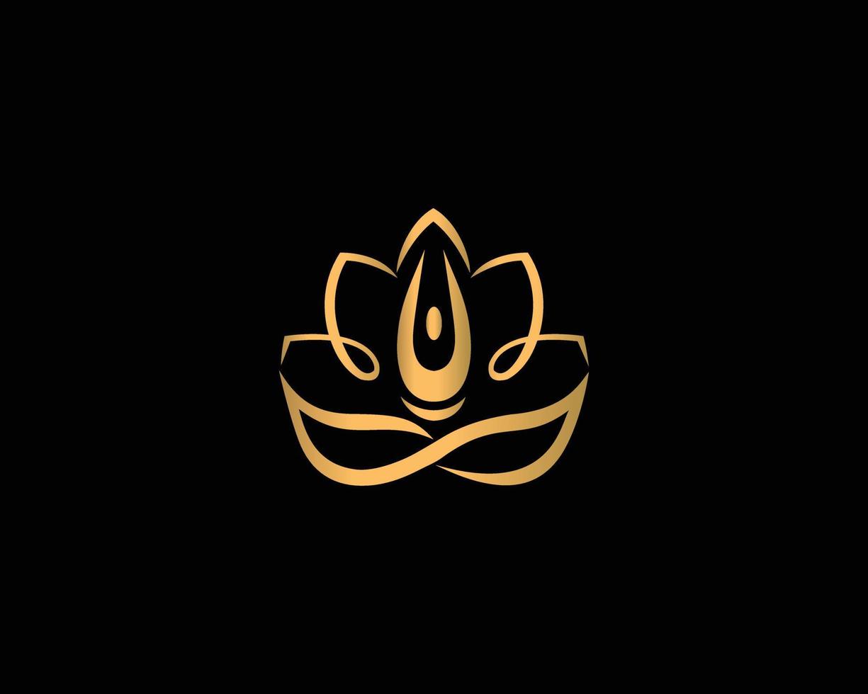 creativo yoga umano meditazione logo design con persona fiore equilibrio logotipo terme, guru vettore modello.