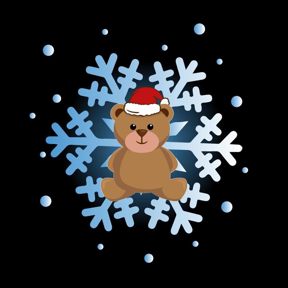 il neve orso vettore abbigliamento di strada illustrazione
