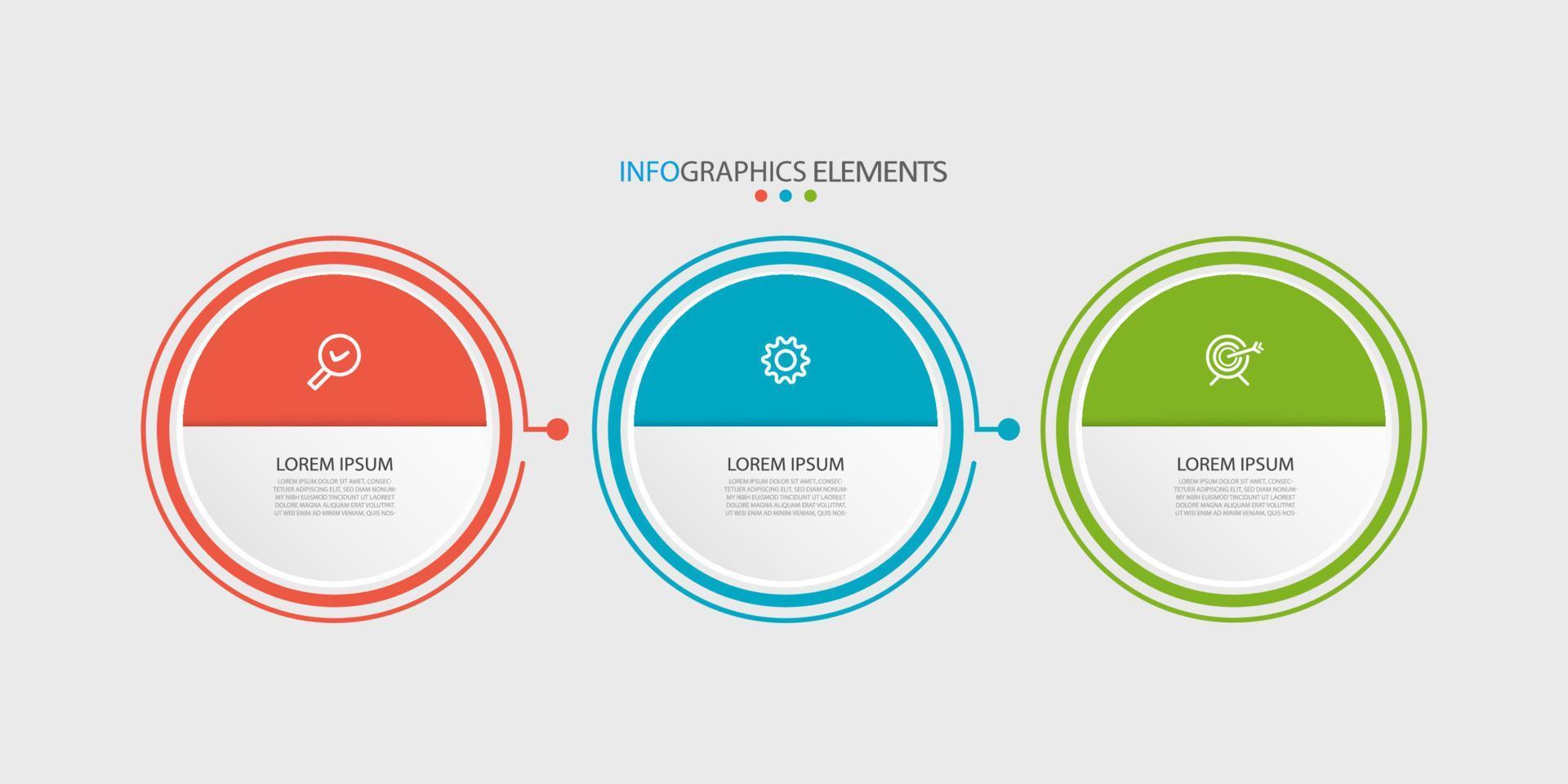 attività commerciale infografica sequenza temporale design modello con 3 passo e opzione informazione. premio vettore con modificabile cartello o simbolo. eps10 vettore