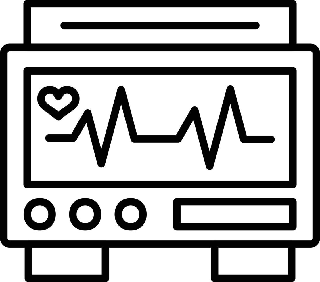 ekg tenere sotto controllo creativo icona design vettore