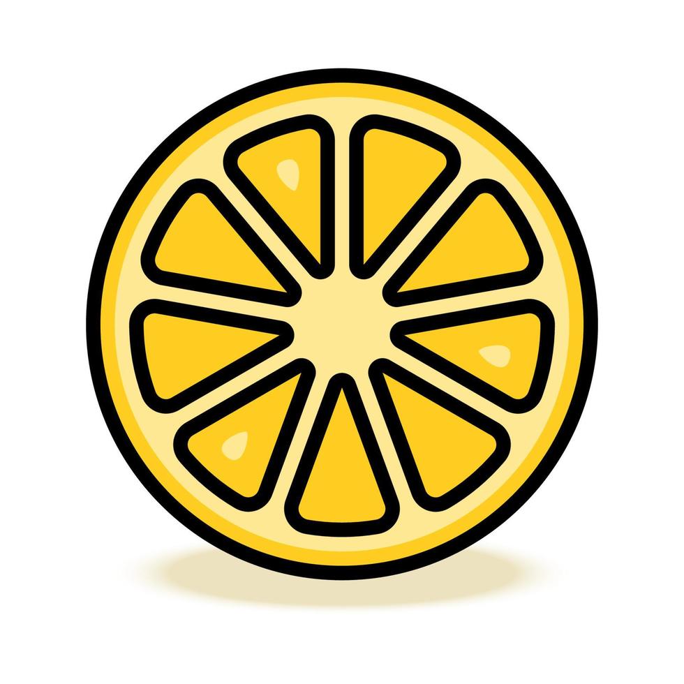 piatto illustrazione su un' tema Limone vettore