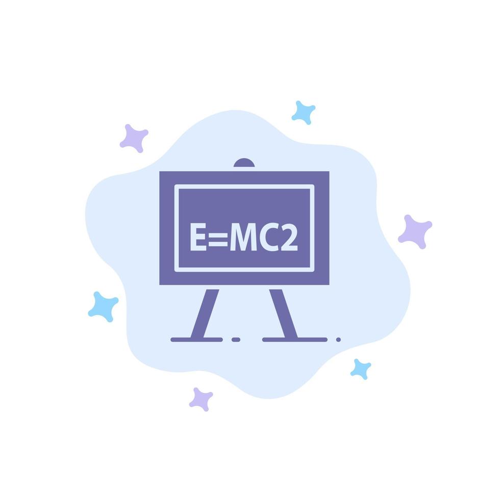 chimica formula scienza scienza formula blu icona su astratto nube sfondo vettore