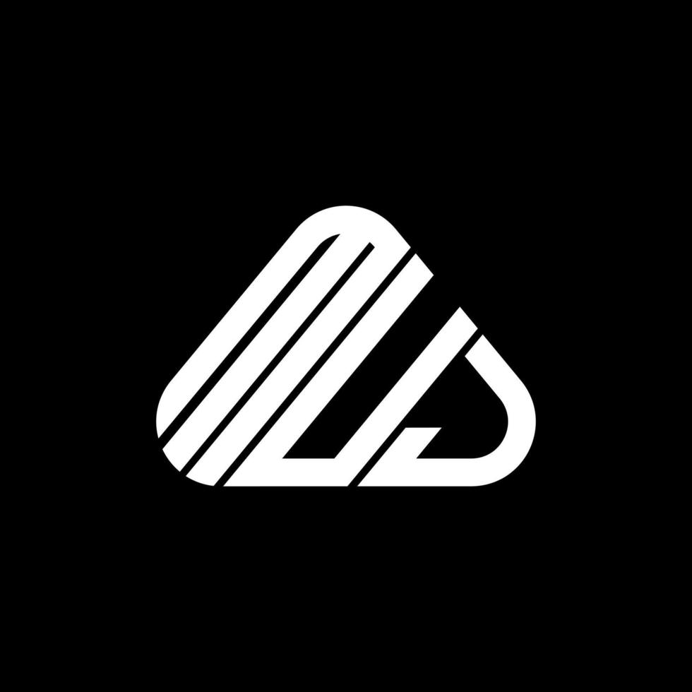 muj lettera logo creativo design con vettore grafico, muj semplice e moderno logo.