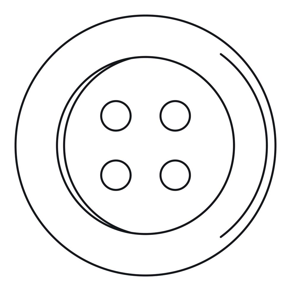 cucire pulsante icona, schema stile vettore