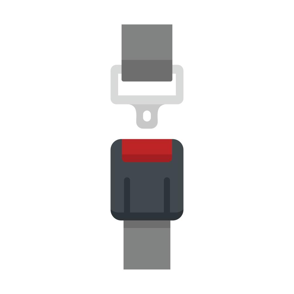 sicurezza cintura di sicurezza icona piatto isolato vettore