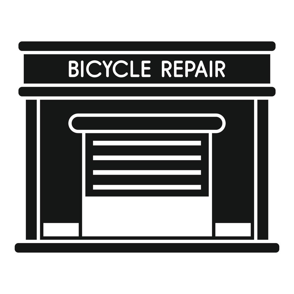 bicicletta riparazione box auto icona semplice vettore. bicicletta fix vettore