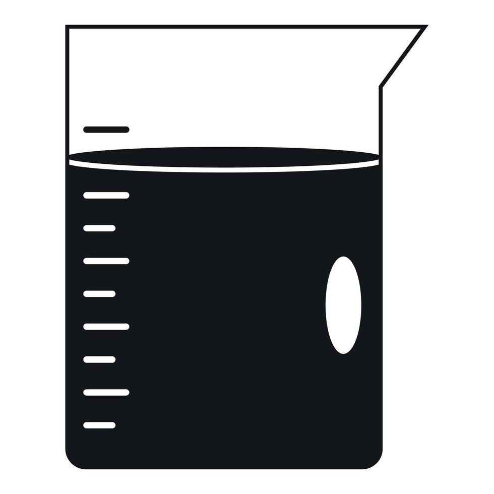 misurazione tazza icona, semplice stile vettore