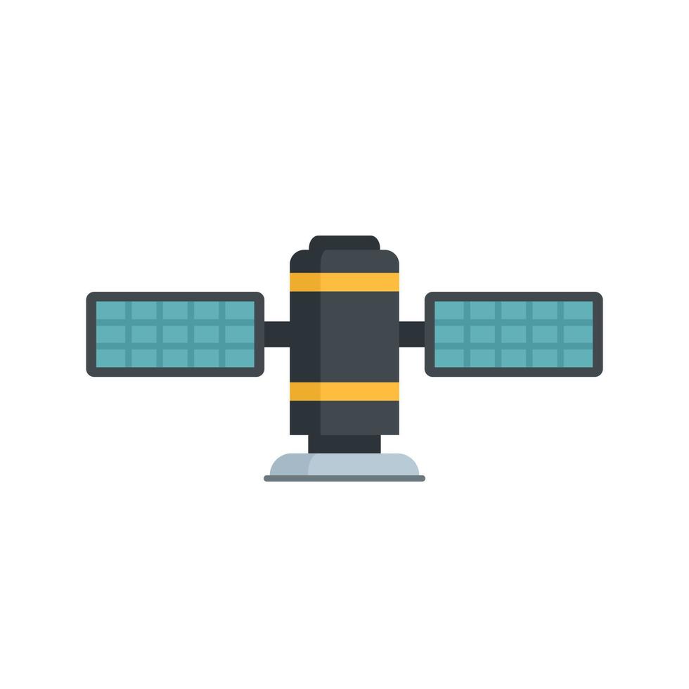 radar satellitare icona piatto isolato vettore
