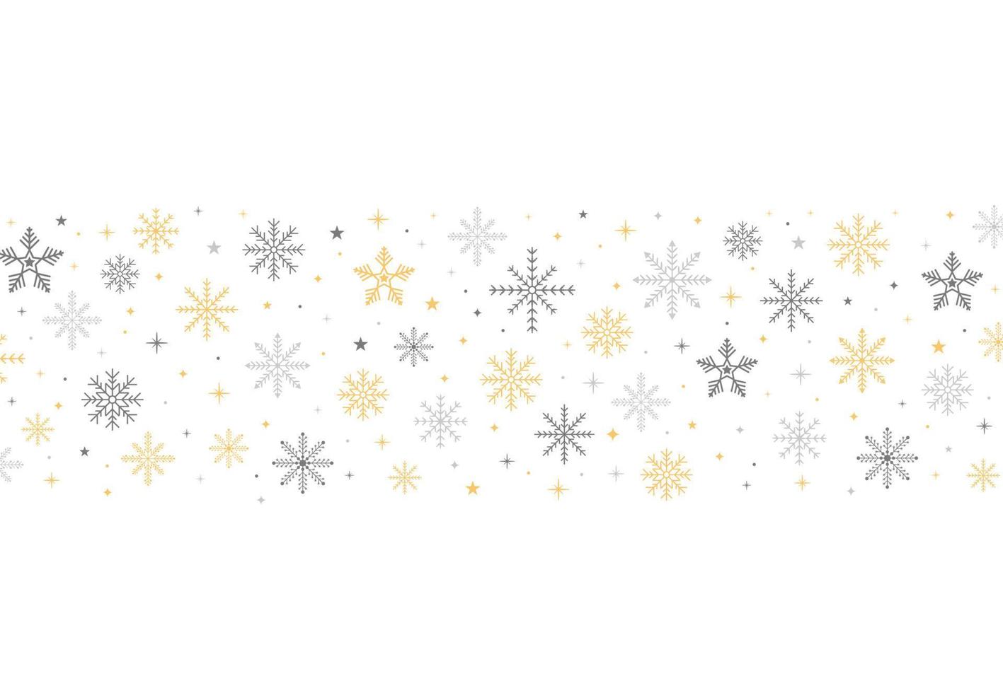 Natale sfondo. decorativo inverno sfondo con fiocchi di neve, neve, stelle design elementi. vettore illustrazione