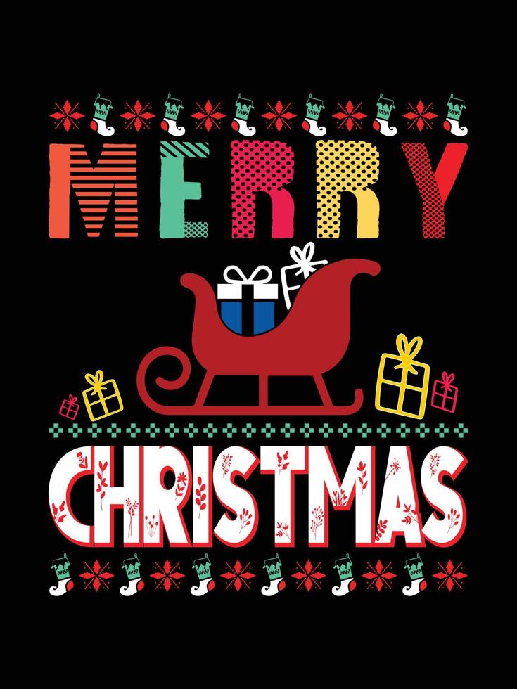 brutto Natale maglione tipografia abbigliamento annate Natale maglietta design Natale merce disegni, disegnato a mano lettering per abbigliamento moda. cristiano religione citazioni detto per Stampa vettore