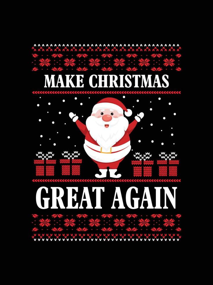 brutto Natale maglione tipografia abbigliamento annate Natale maglietta design Natale merce disegni, disegnato a mano lettering per abbigliamento moda. cristiano religione citazioni detto per Stampa vettore