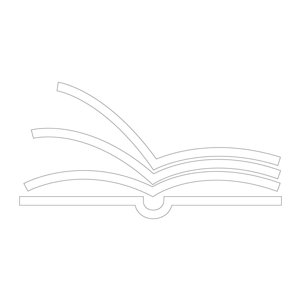 vettore del modello del logo del libro