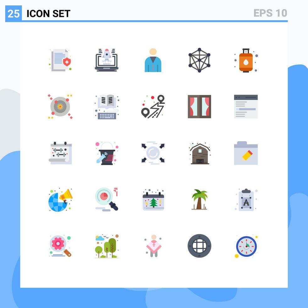 25 creativo icone moderno segni e simboli di cilindro apprendimento avatar linguaggio utente modificabile vettore design elementi
