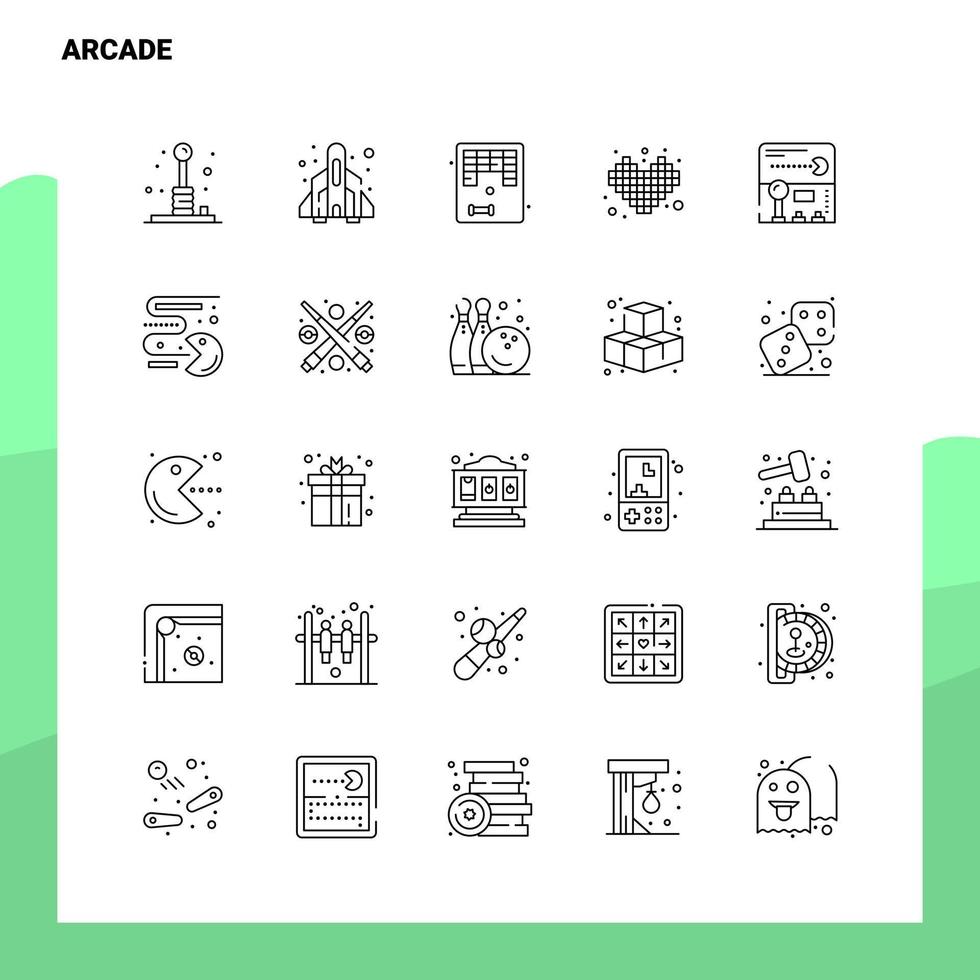 impostato di portico linea icona impostato 25 icone vettore minimalismo stile design nero icone impostato lineare pittogramma imballare