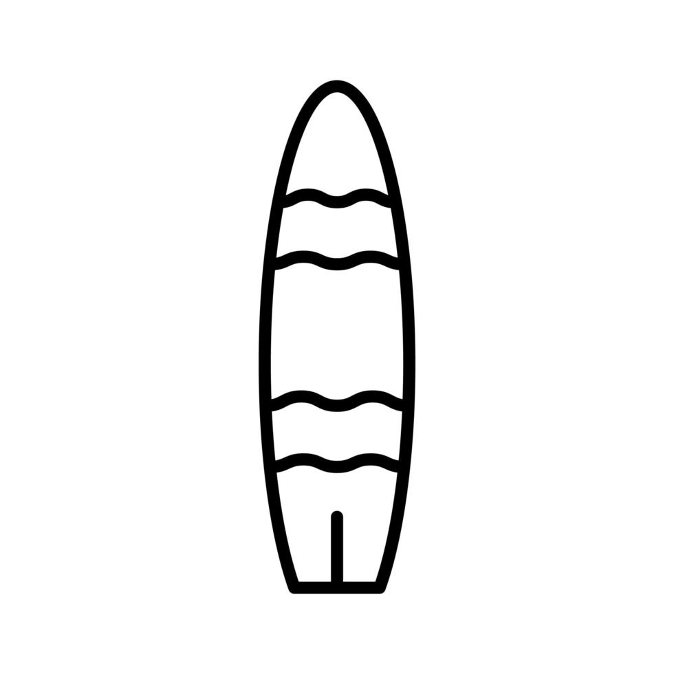 icona della tavola da surf vettore