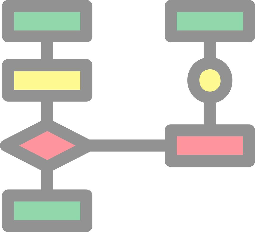 diagramma di flusso vettore icona design