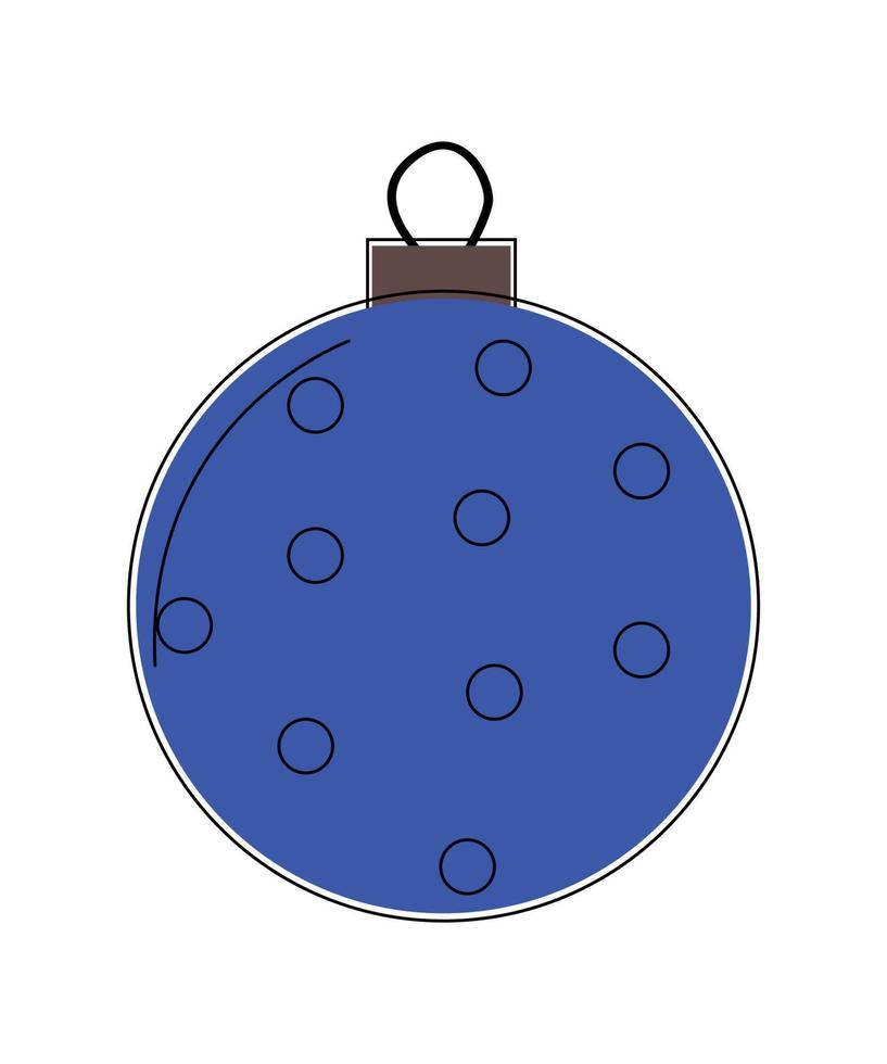 vettore illustrazione di Natale albero giocattolo