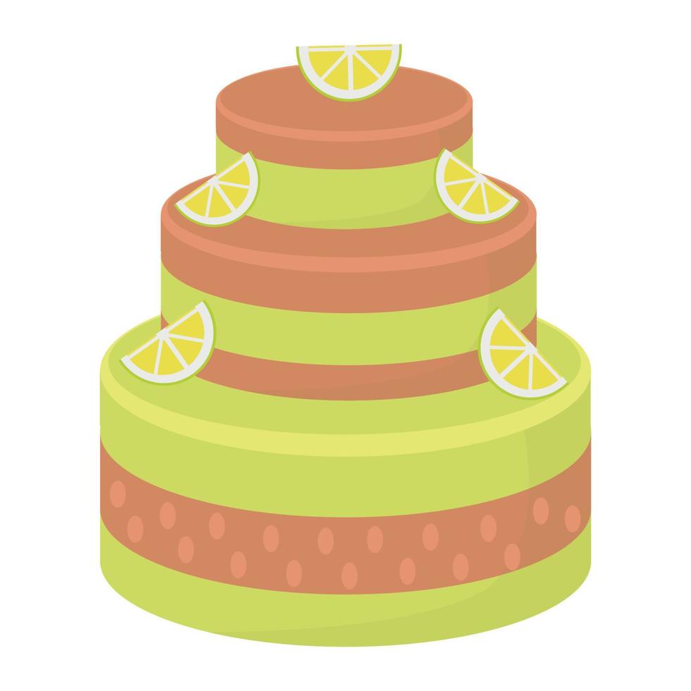 vettore illustrazione di torta
