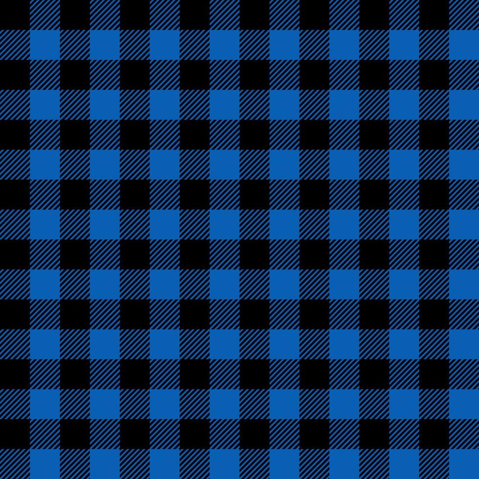 blu e nero plaid modello sfondo. vettore